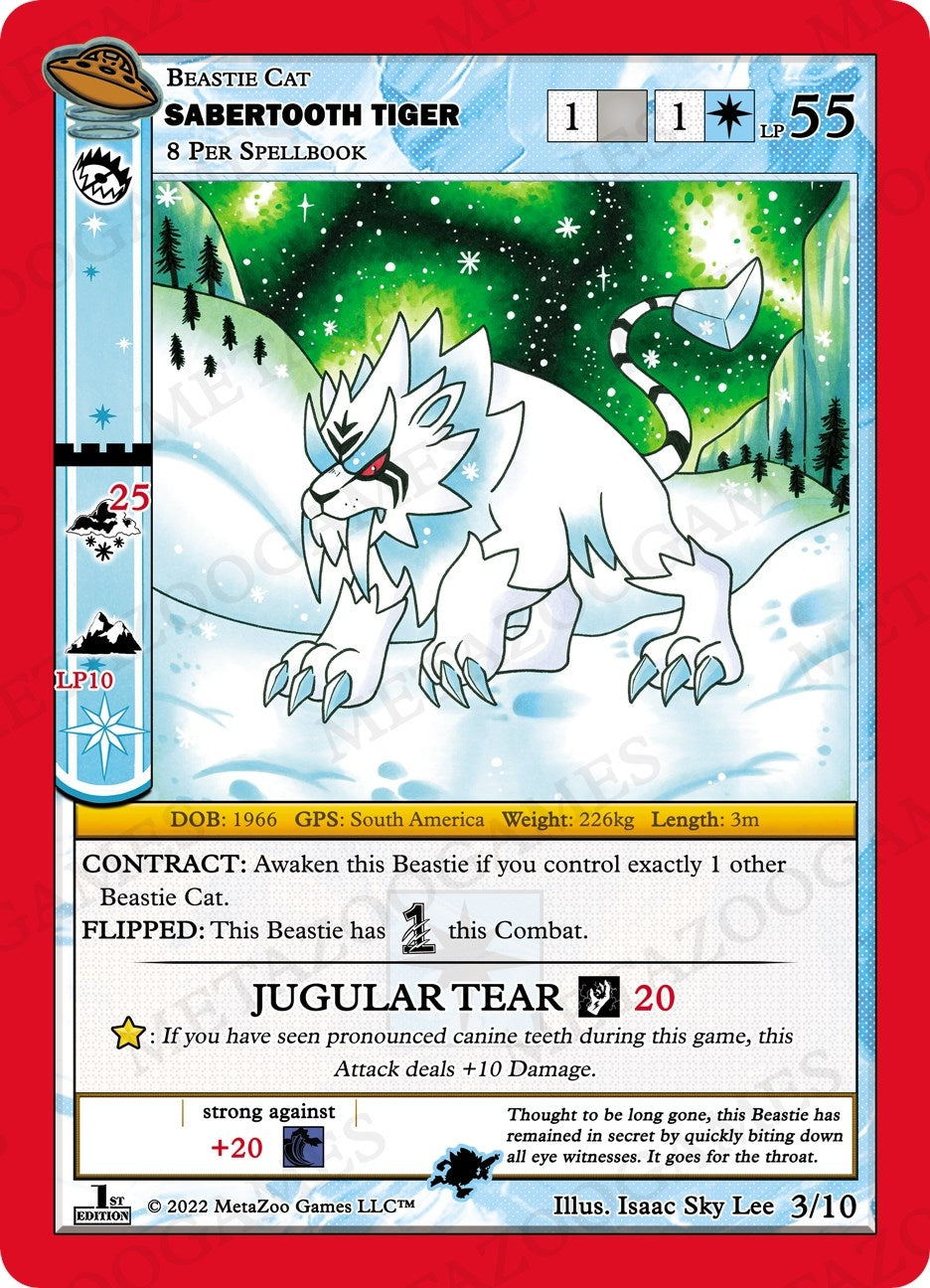 Image for Sabertooth Tiger (UFO: First Edition Release Event Deck) (3/10) - MetaZoo