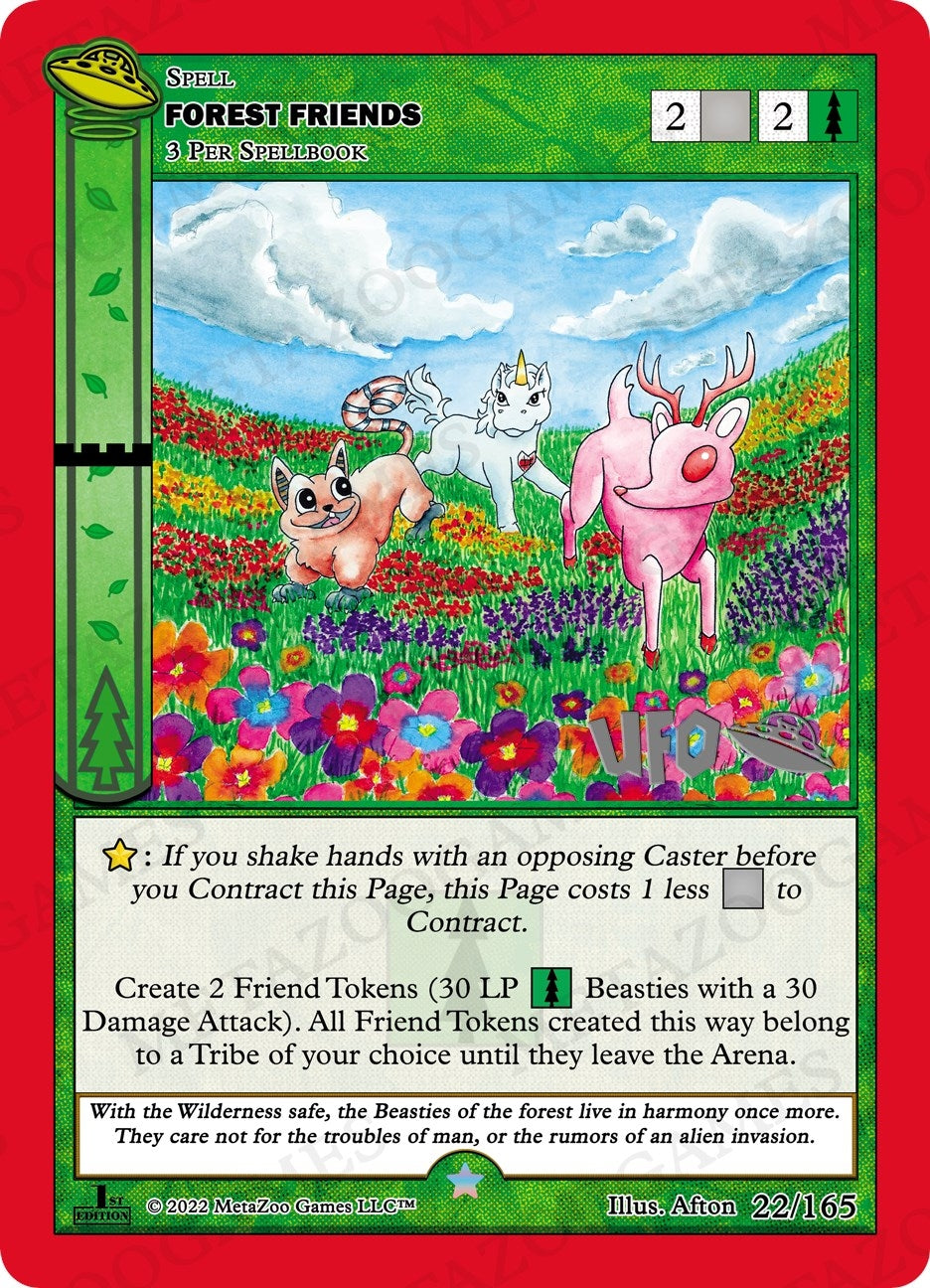 Image for Forest Friends (UFO: First Edition Spoiler Pack) (022/165) - MetaZoo