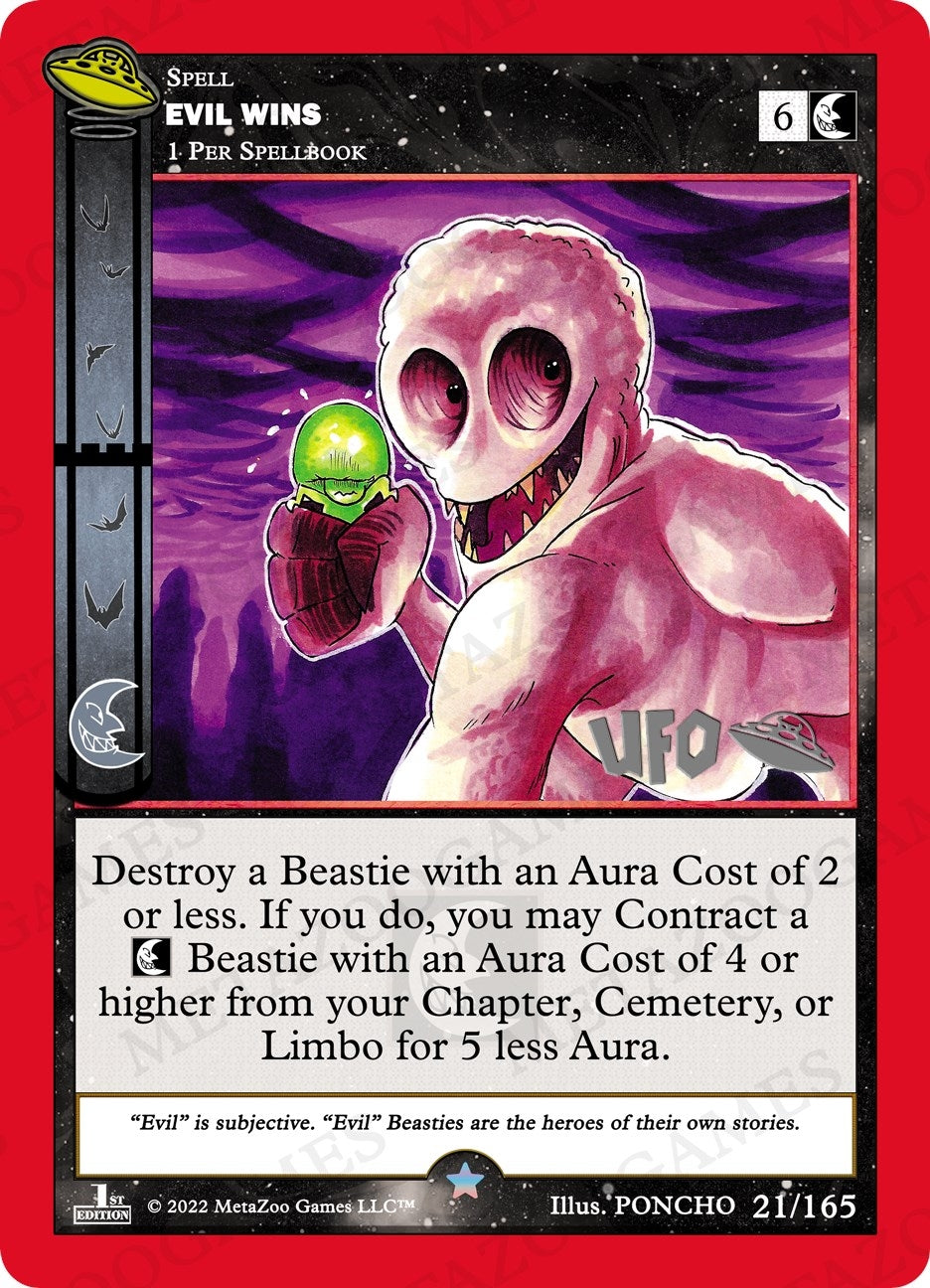 Image for Evil Wins (UFO: First Edition Spoiler Pack) (021/165) - MetaZoo