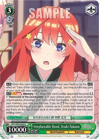 Image for Irreplaceable Bond, Itsuki Nakano (The Quintessential Quintuplets 2) (5HY/W90-E043 C) - Weiss Schwarz