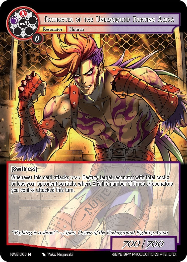 Image for Fistfighter of the Underground Fighting Arena (A New World Emerges) (NWE-067 N) - Force of Will