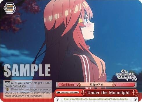 Image for Under the Moonlight (RRR) (The Quintessential Quintuplets 2) (5HY/W90-E081R RRR) - Weiss Schwarz