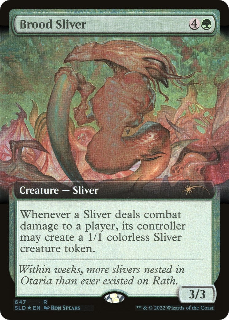 Image for Brood Sliver (Extended Art) (Secret Lair Drop Series) (647) - Magic: The Gathering