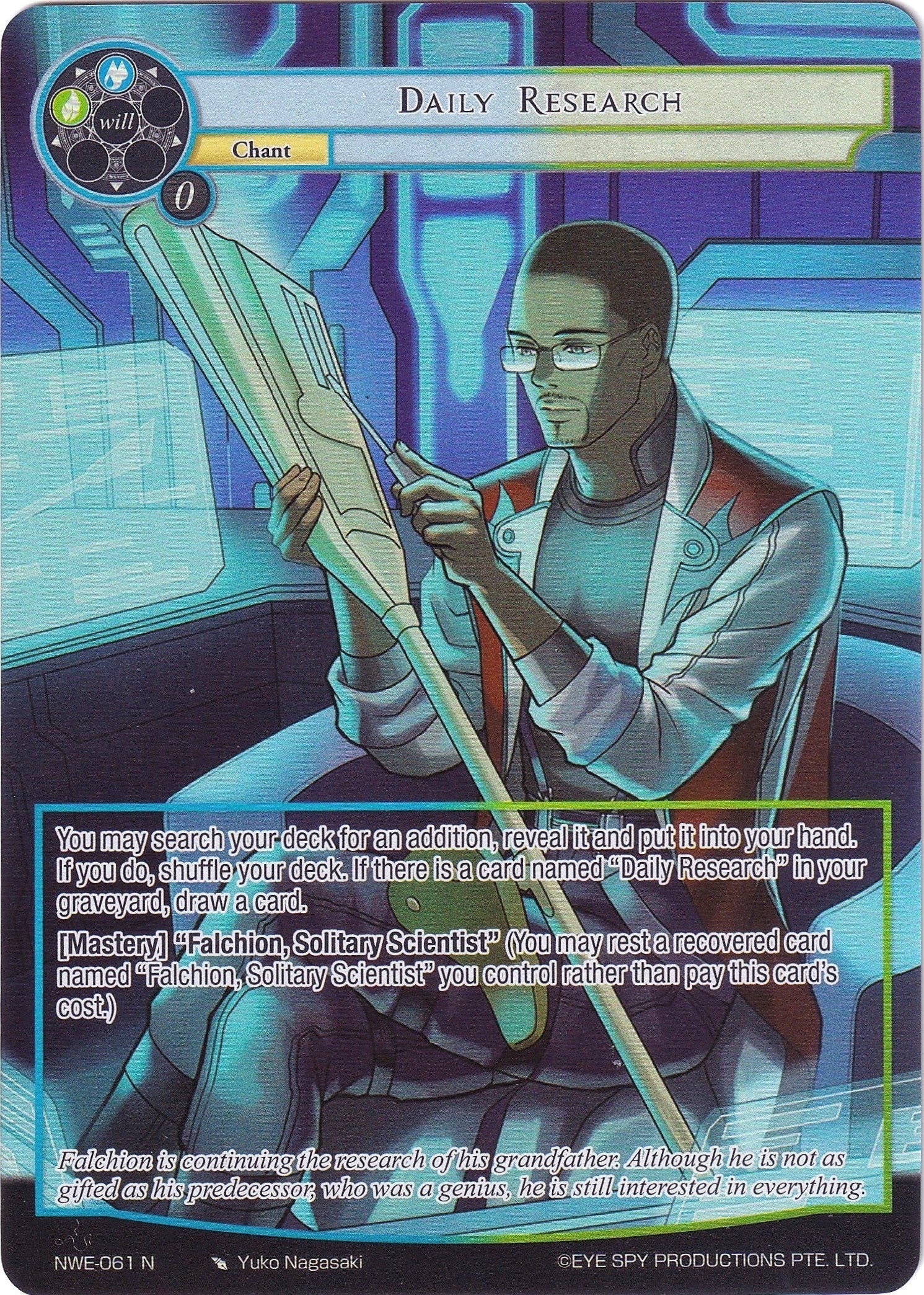 Image for Daily Research (Full Art) (A New World Emerges) (NWE-061 N) - Force of Will