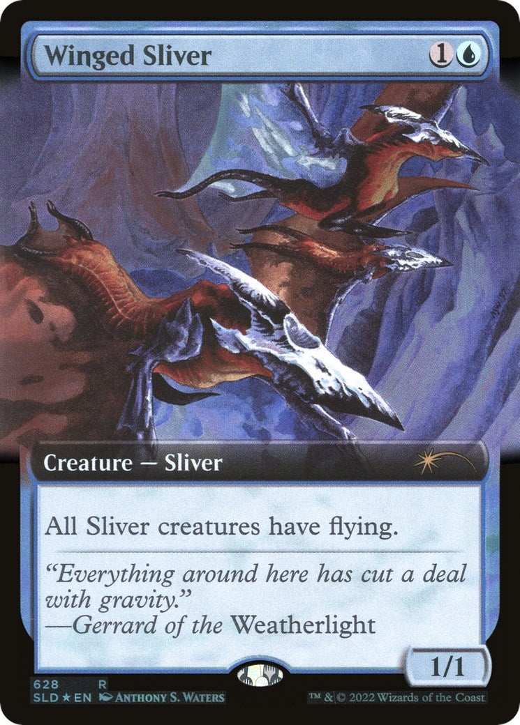 Image for Winged Sliver (Extended Art) (Secret Lair Drop Series) (628) - Magic: The Gathering