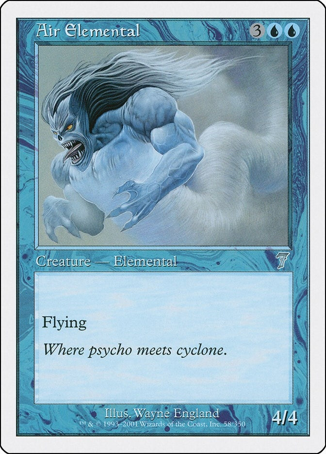 Image for Air Elemental (7th Edition) (58) - Magic: The Gathering