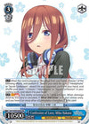 Image for Confession of Love, Miku Nakano (The Quintessential Quintuplets 2) (5HY/W90-E083 RR) - Weiss Schwarz