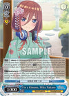 Image for In a Kimono, Miku Nakano (SR) (The Quintessential Quintuplets 2) (5HY/W90-E084S SR) - Weiss Schwarz