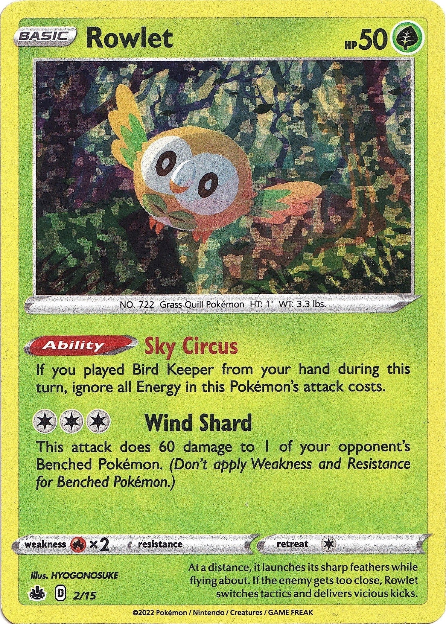 Image for Rowlet (McDonald's Promos 2022) (002/015) - Pokemon