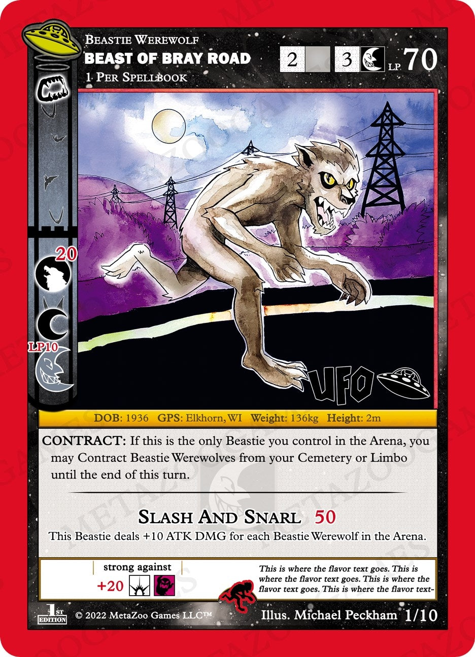 Image for Beast of Bray Road (UFO: First Edition Release Event Deck) (1/10) - MetaZoo
