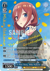 Image for A New Story, Miku Nakano (Foil) (The Quintessential Quintuplets 2) (5HY/W90-PE04S PR) - Weiss Schwarz