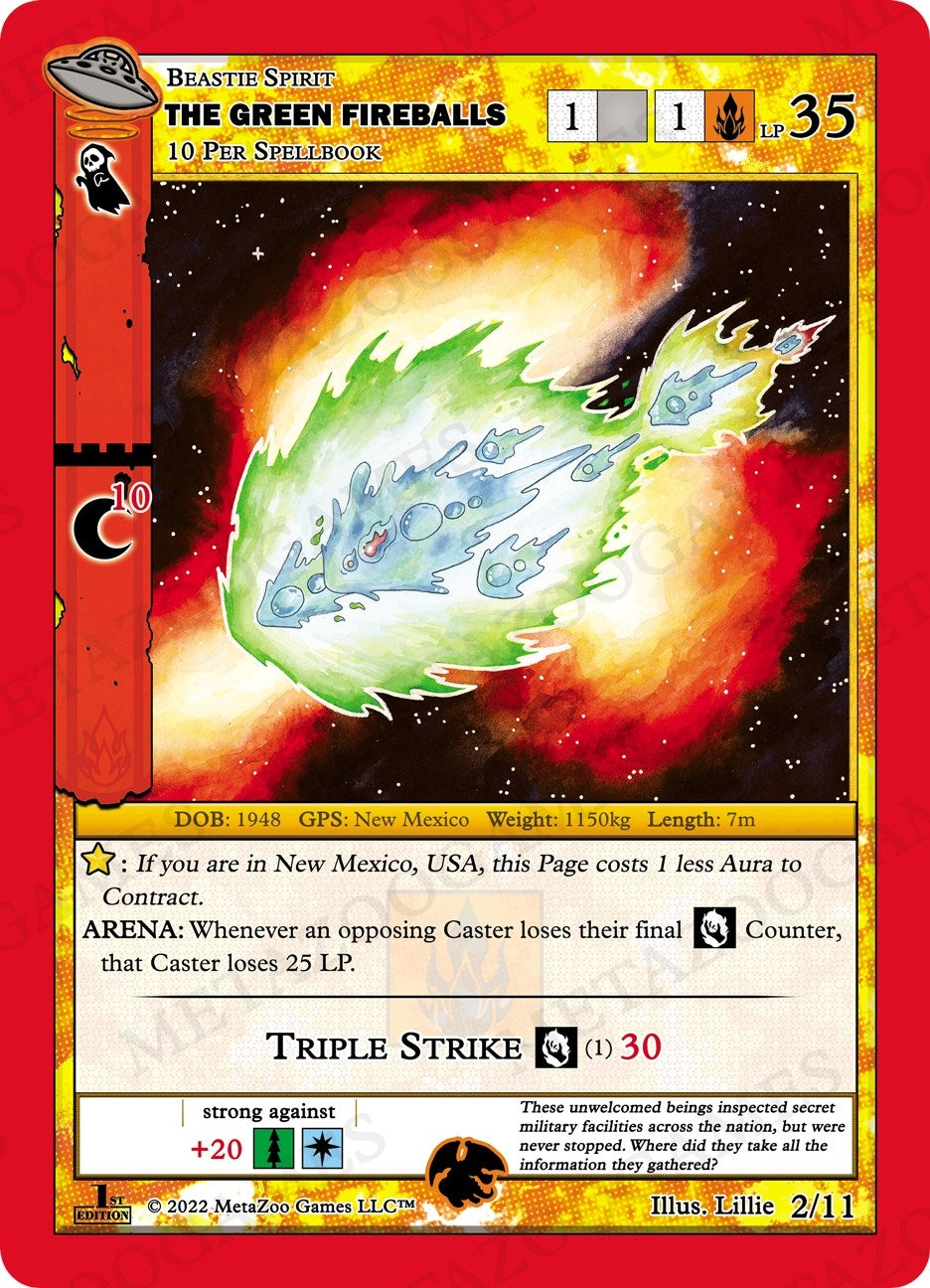 Image for The Green Fireballs (UFO: First Edition Tribal Theme Decks) (2/11) - MetaZoo