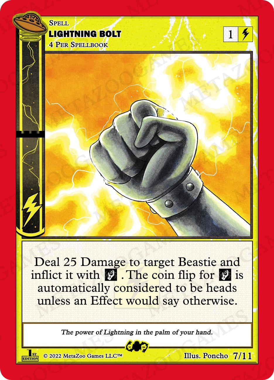 Image for Lightning Bolt (UFO: First Edition Tribal Theme Decks) (7/11) - MetaZoo