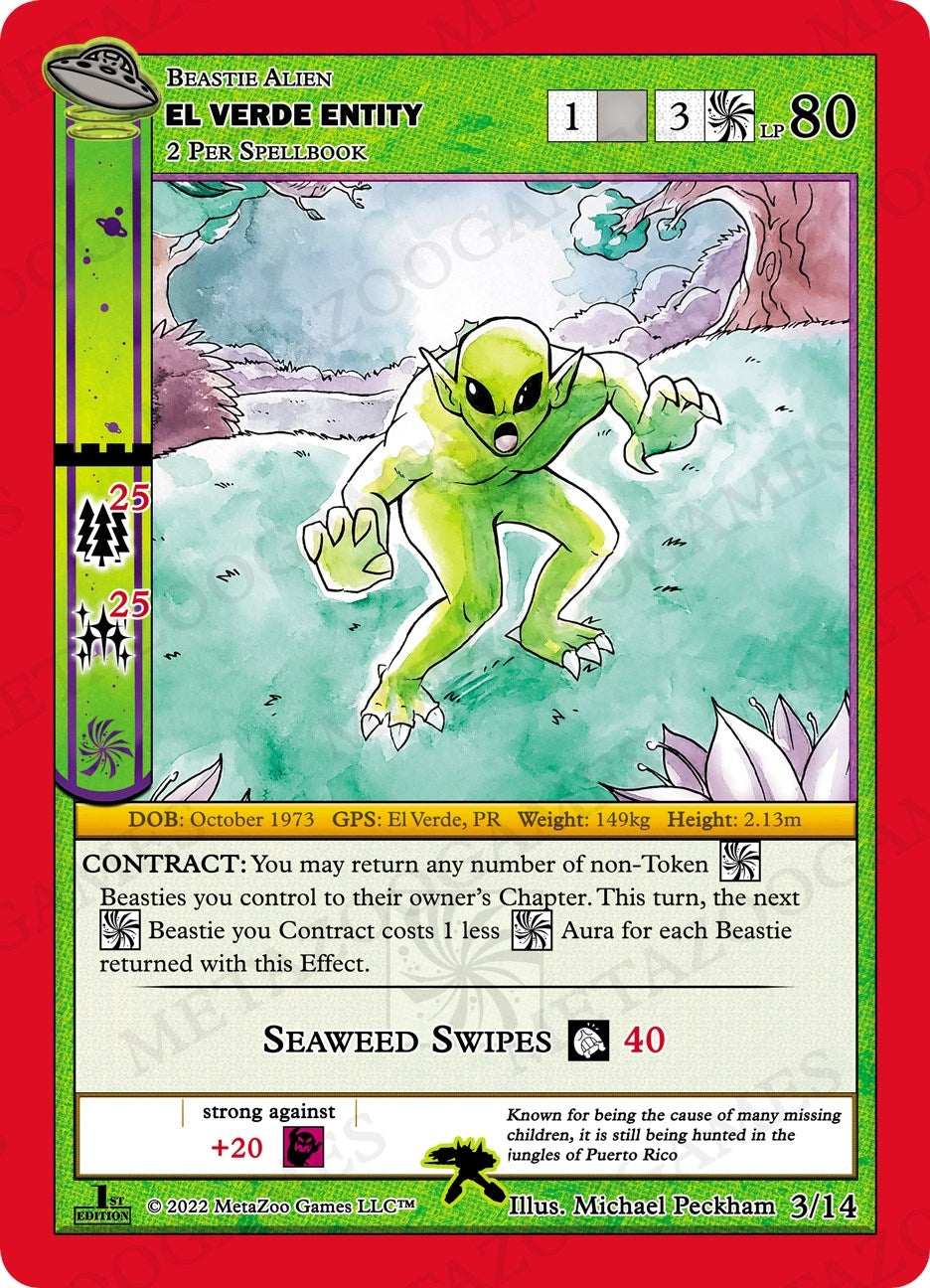 Image for El Verde Entity (UFO: First Edition Tribal Theme Decks) (3/14) - MetaZoo