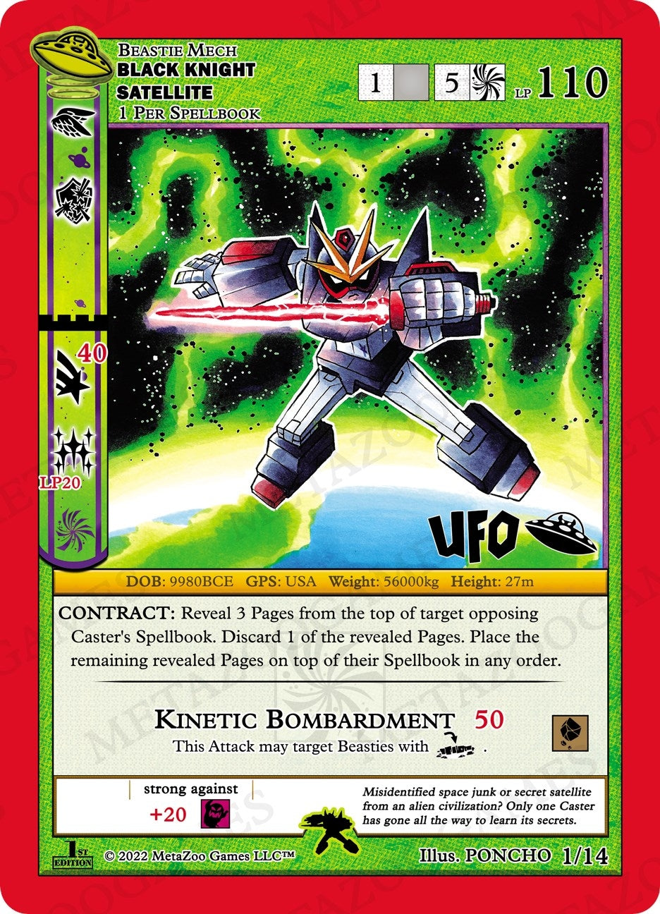 Image for Black Knight Satellite (UFO: First Edition Tribal Theme Decks) (1/14) - MetaZoo