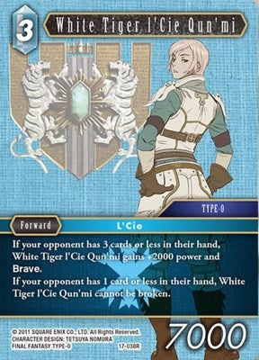 Image for White Tiger I'Cie Qun'mi (Rebellion's Call) (17-038R) - Final Fantasy TCG
