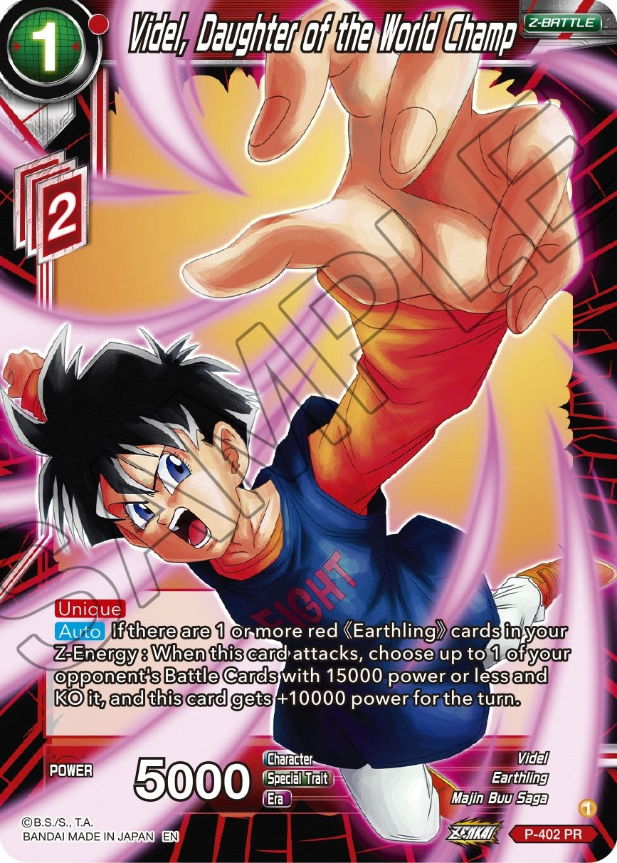 Image for Videl, Daughter of the World Champ (Promotion Cards) (P-402) - Dragon Ball Super: Masters