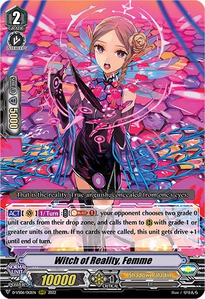 Image for Witch of Reality, Femme (D-VS06: V Clan Collection Vol.6) (D-VS06/012EN) - Cardfight Vanguard