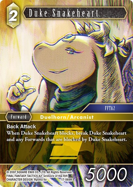 Image for Duke Snakeheart (Rebellion's Call) (17-068R) - Final Fantasy TCG