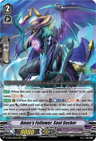 Image for Amon's Follower, Soul Sucker (D-VS06: V Clan Collection Vol.6) (D-VS06/050EN) - Cardfight Vanguard