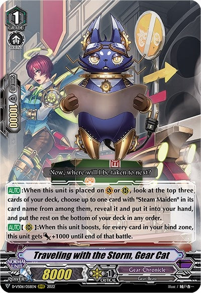Image for Traveling with the Storm, Gear Cat (D-VS06: V Clan Collection Vol.6) (D-VS06/058EN) - Cardfight Vanguard