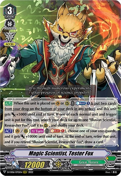 Image for Magic Scientist, Tester Fox (D-VS06: V Clan Collection Vol.6) (D-VS06/070EN) - Cardfight Vanguard