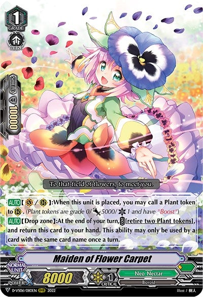 Image for Maiden of Flower Carpet (D-VS06: V Clan Collection Vol.6) (D-VS06/080EN) - Cardfight Vanguard