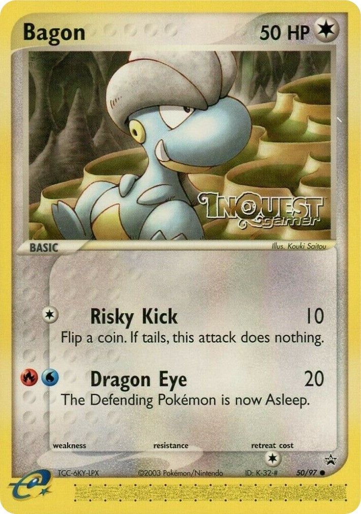 Image for Bagon - 50/97 (InQuest Gamer) (Nintendo Promos) (50/97) - Pokemon