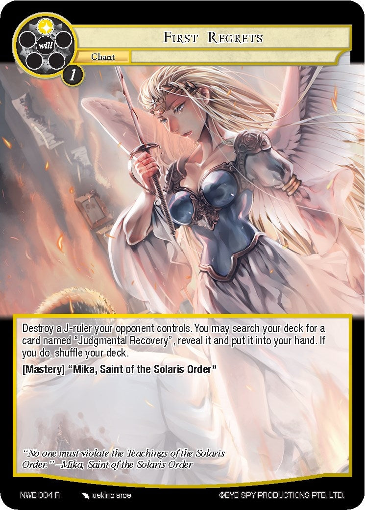 Image for First Regrets (A New World Emerges) (NWE-004 R) - Force of Will