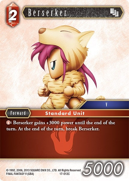 Image for Berserker (Rebellion's Call) (17-013C) - Final Fantasy TCG
