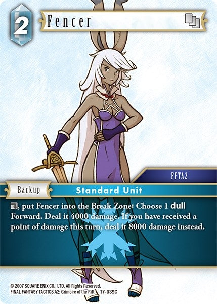 Image for Fencer (Rebellion's Call) (17-039C) - Final Fantasy TCG