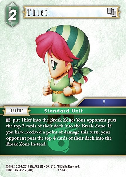 Image for Thief (Rebellion's Call) (17-048C) - Final Fantasy TCG