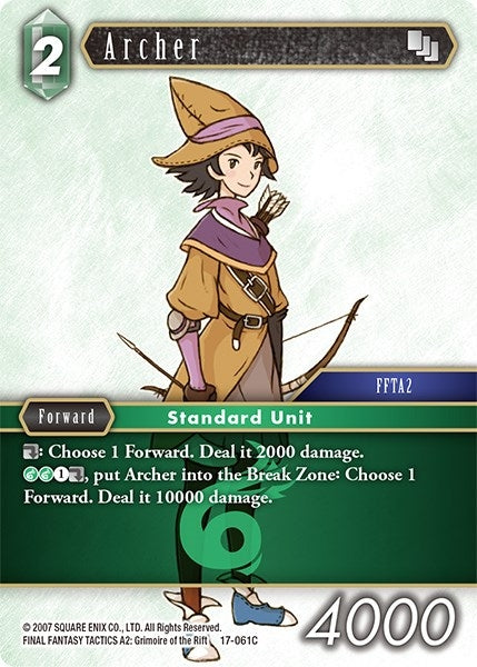 Image for Archer (Rebellion's Call) (17-061C) - Final Fantasy TCG