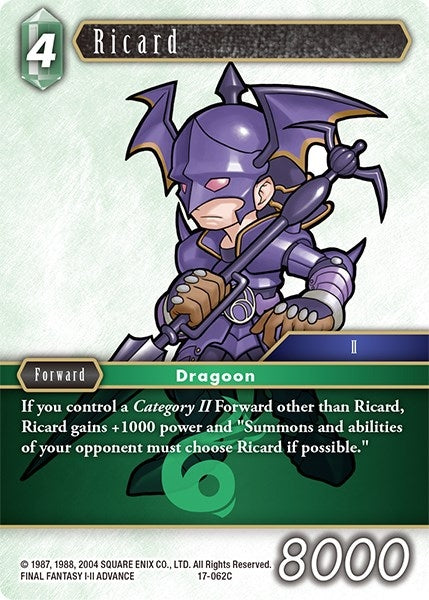 Image for Ricard (Rebellion's Call) (17-062C) - Final Fantasy TCG