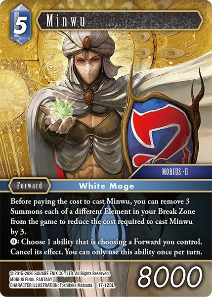 Image for Minwu (Rebellion's Call) (17-123L) - Final Fantasy TCG