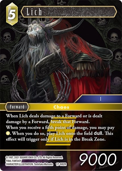 Image for Lich (Rebellion's Call) (17-082R) - Final Fantasy TCG