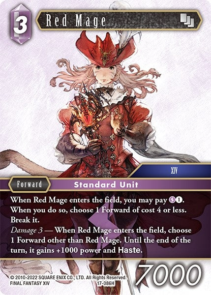 Image for Red Mage (Rebellion's Call) (17-086H) - Final Fantasy TCG