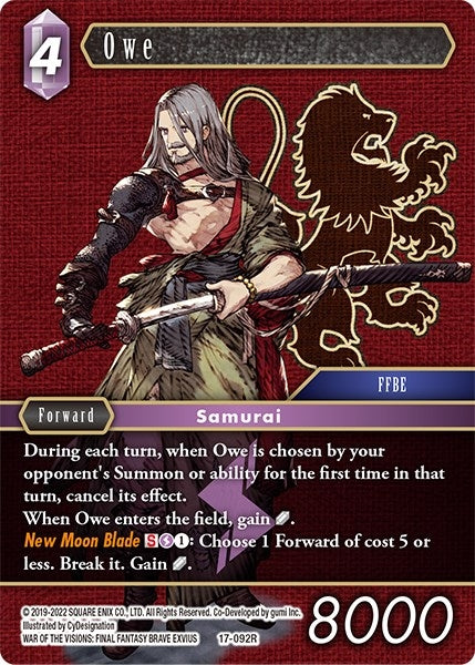 Image for Owe (Rebellion's Call) (17-092R) - Final Fantasy TCG