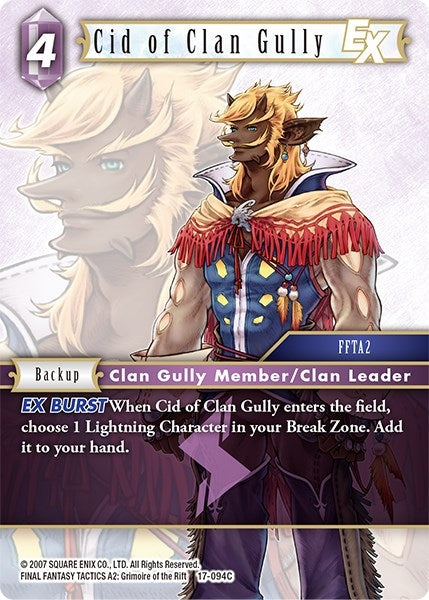 Image for Cid of Clan Gully EX (Rebellion's Call) (17-094C) - Final Fantasy TCG