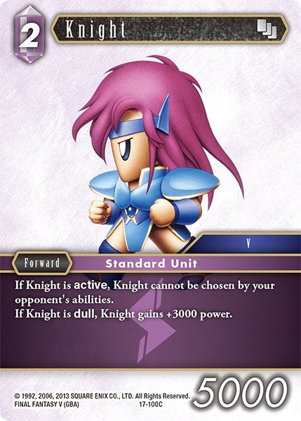 Image for Knight (100) (Rebellion's Call) (17-100C) - Final Fantasy TCG