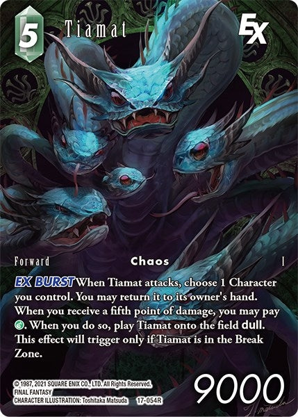 Image for Tiamat EX (Full Art) (Rebellion's Call) (17-054R) - Final Fantasy TCG