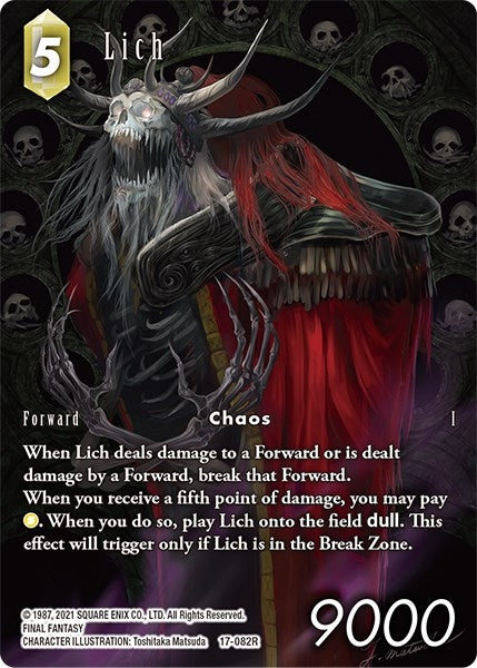 Image for Lich (Full Art) (Rebellion's Call) (17-082R) - Final Fantasy TCG