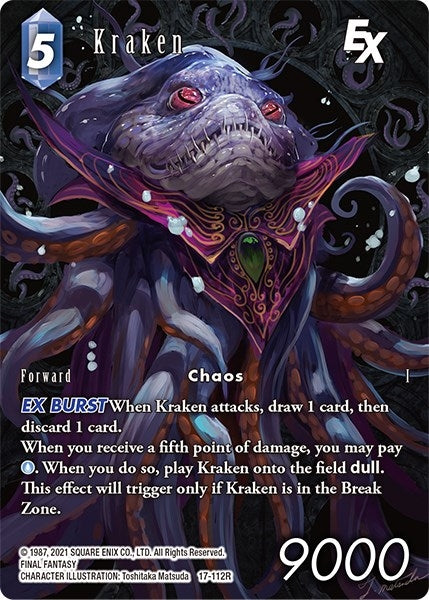 Image for Kraken EX (Full Art) (Rebellion's Call) (17-112R) - Final Fantasy TCG