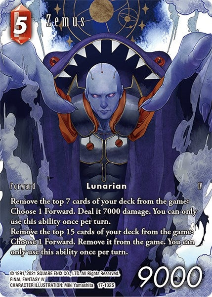 Image for Zemus (Full Art) (Rebellion's Call) (17-132S) - Final Fantasy TCG