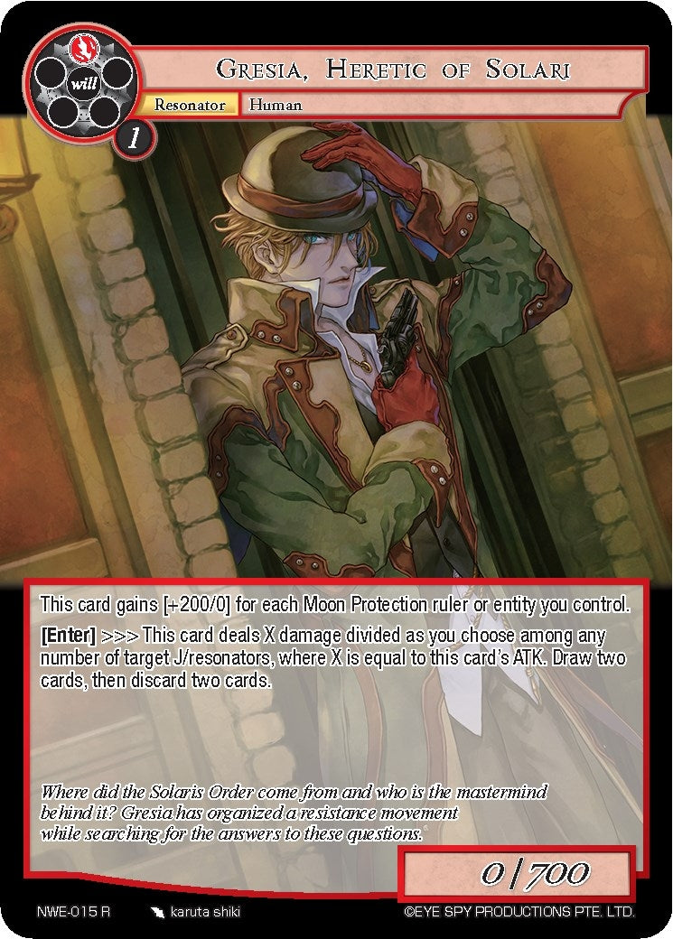 Image for Gresia, Heretic of Solari (A New World Emerges) (NWE-015 R) - Force of Will