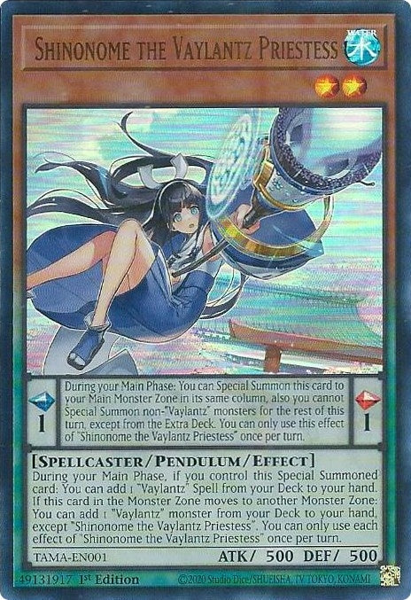 Image for Shinonome the Vaylantz Priestess (Tactical Masters) (TAMA-EN001) - YuGiOh