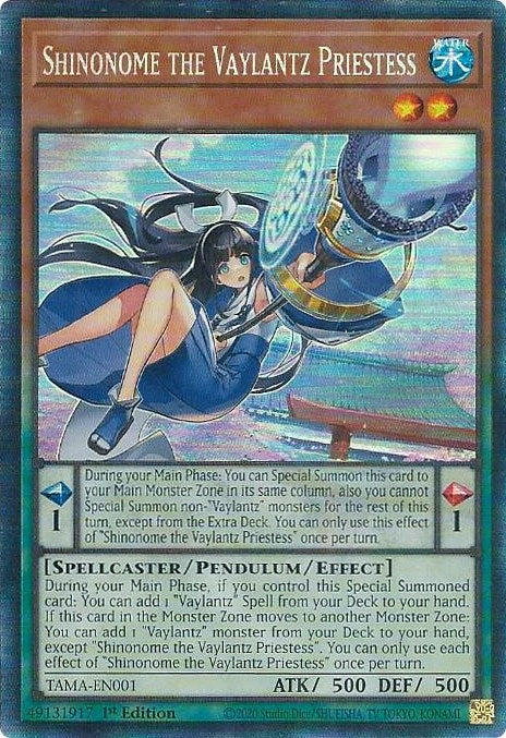 Image for Shinonome the Vaylantz Priestess (CR) (Tactical Masters) (TAMA-EN001) - YuGiOh
