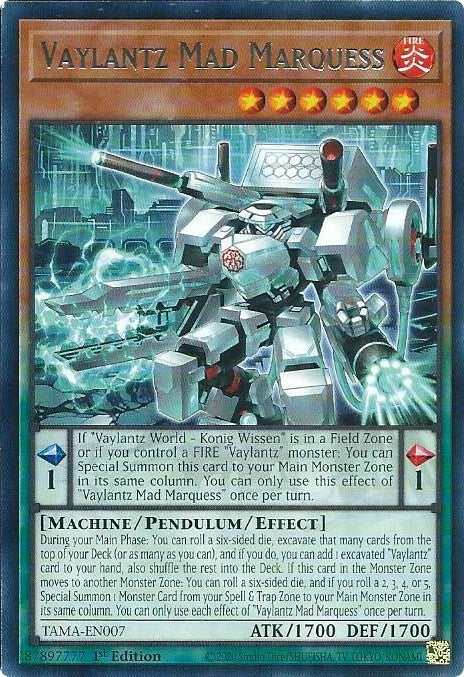 Image for Vaylantz Mad Marquess (Tactical Masters) (TAMA-EN007) - YuGiOh