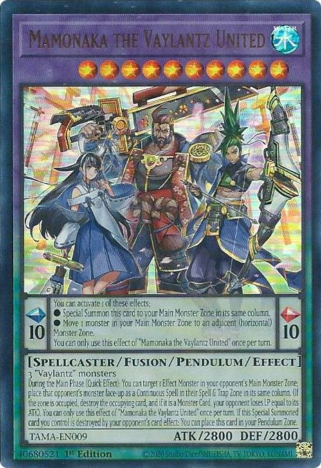Image for Mamonaka the Vaylantz United (Tactical Masters) (TAMA-EN009) - YuGiOh