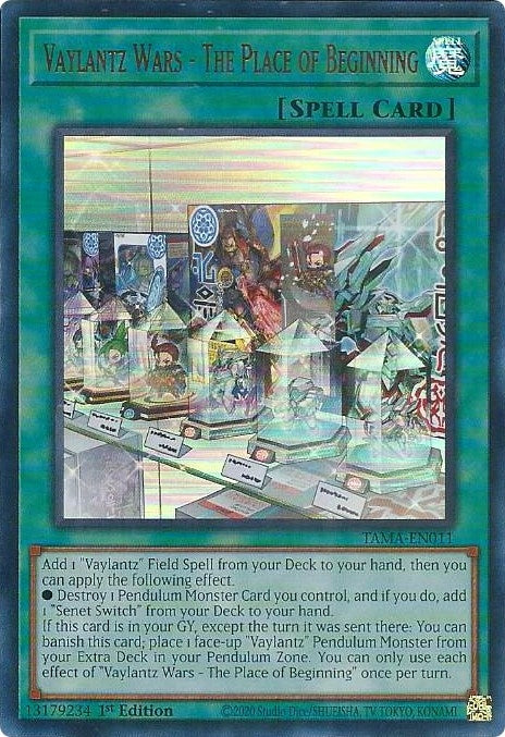 Image for Vaylantz Wars - The Place of Beginning (Tactical Masters) (TAMA-EN011) - YuGiOh
